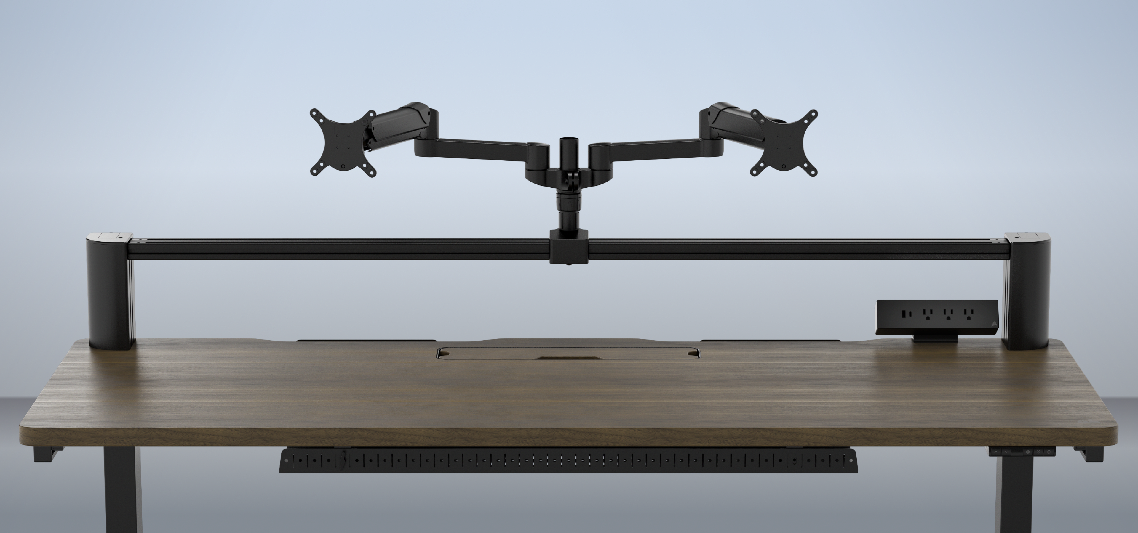 Platform:6 Elevate Desk - Wood, Dark Walnut Stain